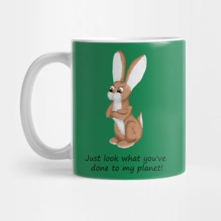 Angry Eco Bunny Mug